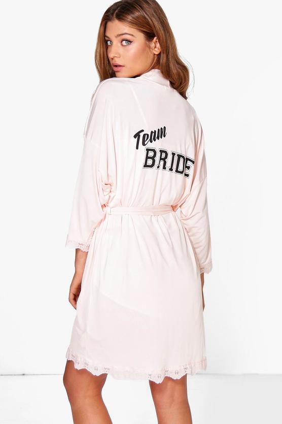 Daisy Team Bride Slogan Bridal Robe